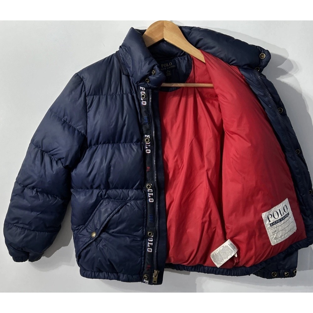 Polo Ralph Lauren Boys Water Resistant Down Puffer Coat Sz Med 10-12